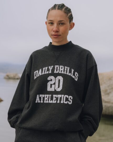 Daily Drills 20 Athletics Crew Charcoal Grey