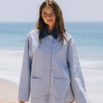 Daily Drills Barn Jacket Mist+Navy Collar