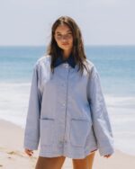 Daily Drills Barn Jacket Mist+Navy Collar