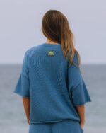 Daily Drills Beach Knit Cropped Sleeve Cabana