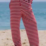 Daily Drills Cashmere Resort Pants Red/White