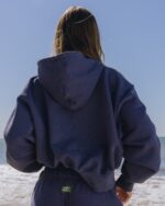 Daily Drills Heavyweight Double Zip Hoodie Navy