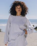 Daily Drills Oversized Fleece Crew Heather Grey