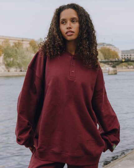 Daily Drills Oversized Fleece Henley Bodega