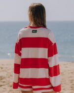 Daily Drills Oversized Long Sleeve Heart + Pale Pink
