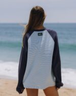 Daily Drills Oversized Raglan Thermal Navy + Powder