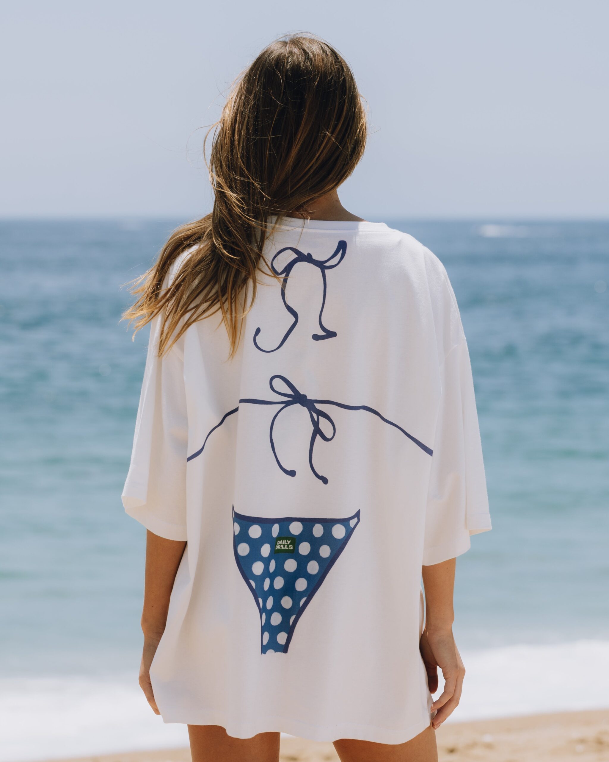 Daily Drills Spot On Beach Tee White Daily Drills Spot On Beach Tee White