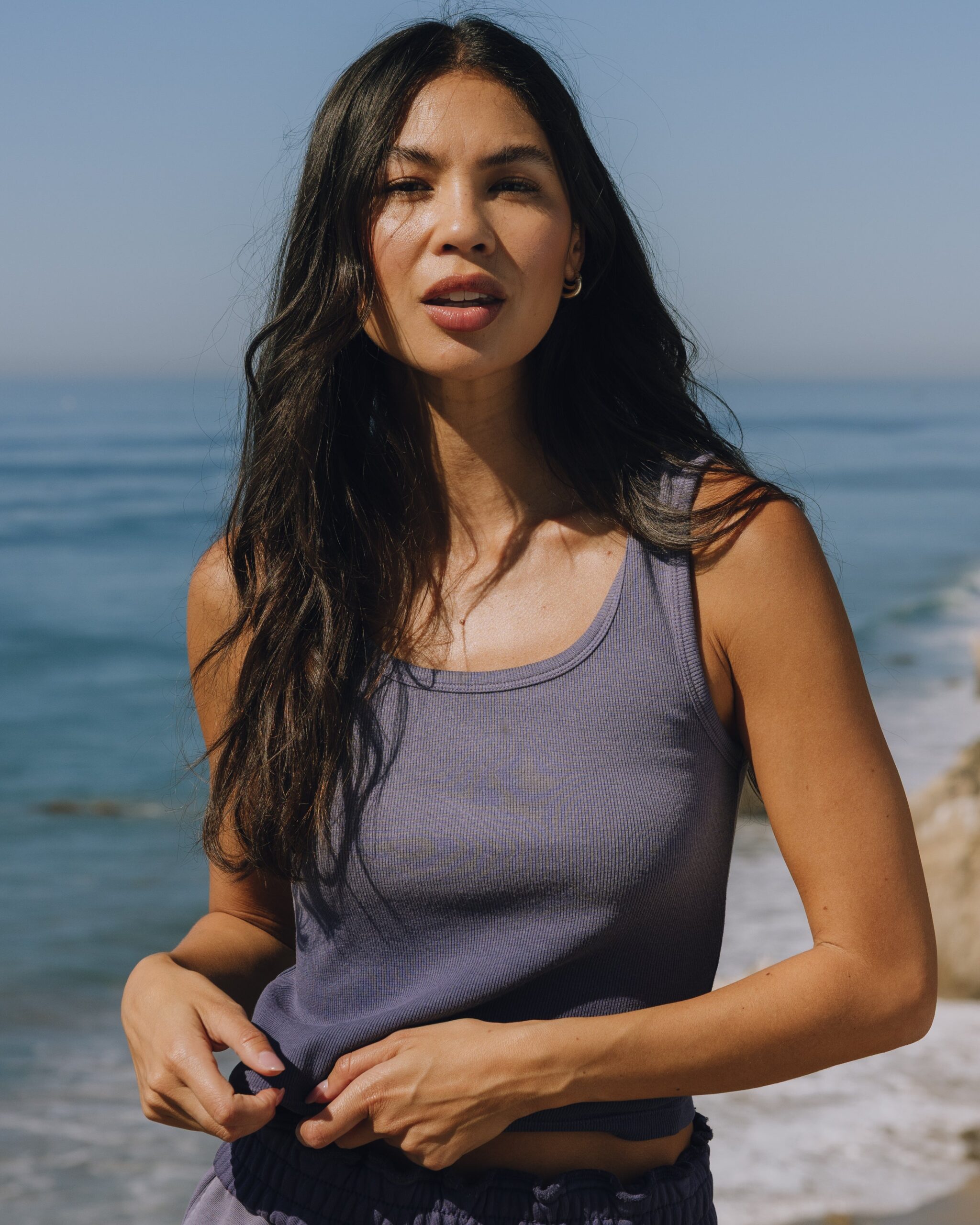 Daily Drills Square Neck Tank Sunsoaked Navy Daily Drills Square Neck Tank Sunsoaked Navy