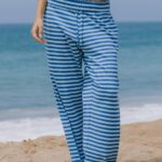 Daily Drills Striped Cotton Pants Cobalt/Malibu