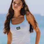 Daily Drills Striped Logo Everyday Tank Bondi Stripe