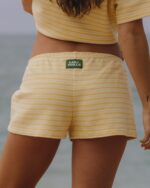Daily Drills Striped Ribbed Micro Shorts Sunny