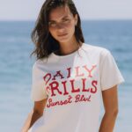 Daily Drills Sunset Blvd Boxy Tee Cream