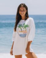 Daily Drills UV10 Beach Tee White