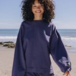 Daily Drills Unisex Oversized Crew Navy