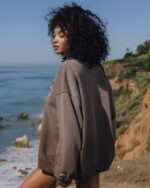 Daily Drills Unisex Oversized Crew Sunsoaked Mocha
